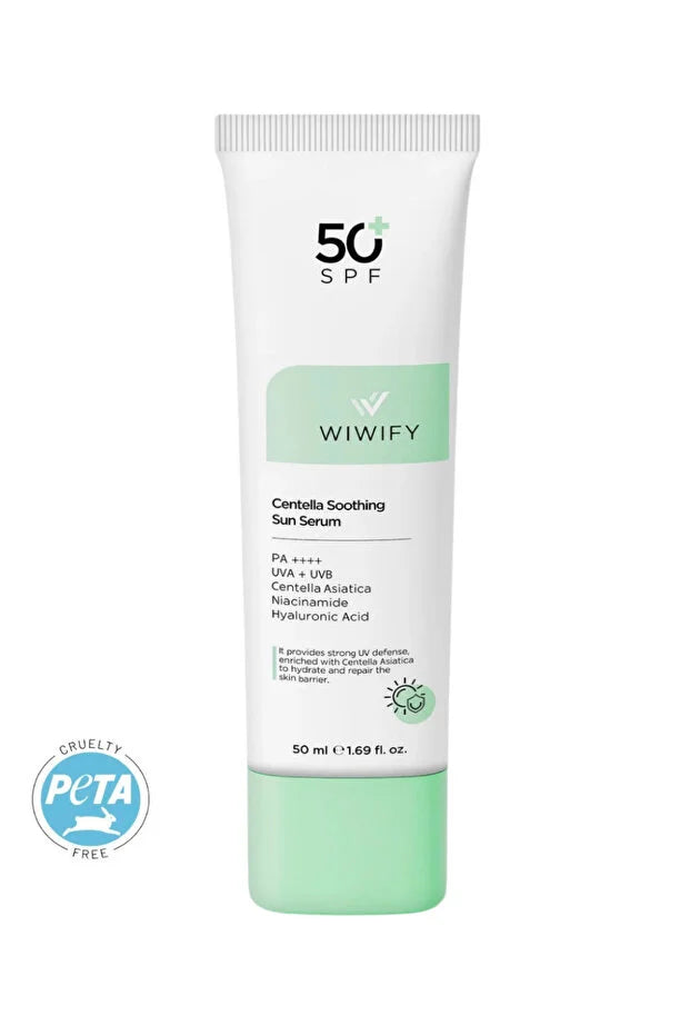 WIWIFY Soothing Repair High Protection Centella Sun Serum SPF 50+ PA++++ 50ml