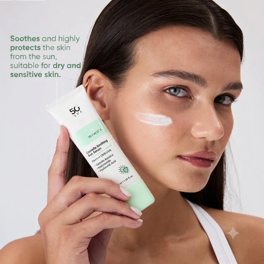 WIWIFY Soothing Repair High Protection Centella Sun Serum SPF 50+ PA++++ 50ml