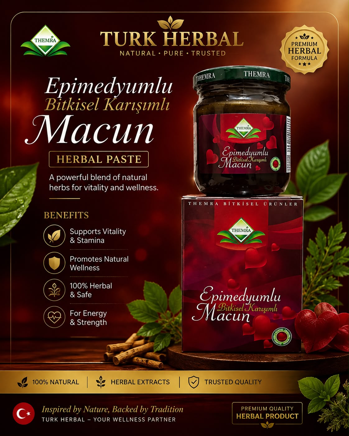 Themra Herbal Paste (Epimedium Mixed Herbal Honey Paste) – Natural Vitality & Energy Booster